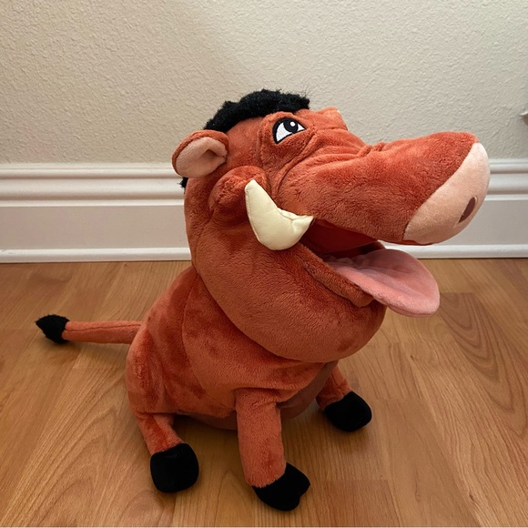 Vintage Disney Store Exclusive Authentic Original Lion King Pumbaa Plush Toy - Picture 1 of 9